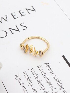 Alexis Bittar Vintage Fishbone Pav�� Ring